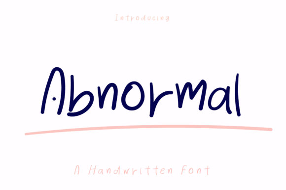 Abnormal: A Quirky Handwritten Font for Creative Web Design