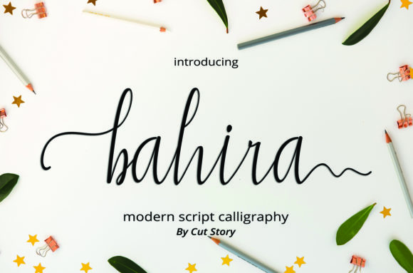 Bahira Font: Elegant Script for Handmade Products