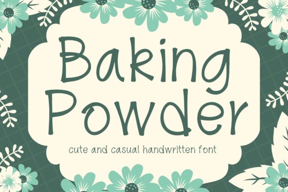 Baking Powder Font: A Handwritten Typeface for Branding