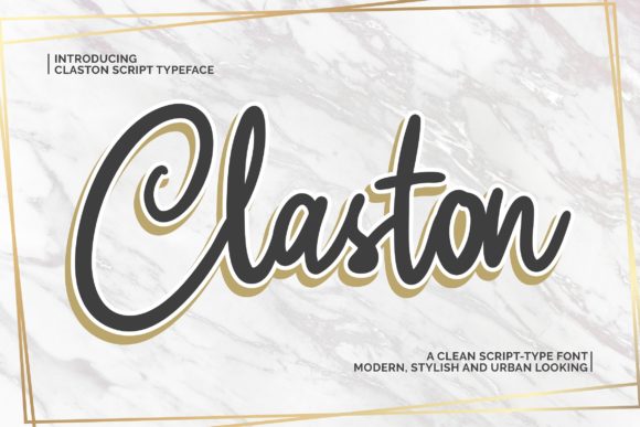 Claston Font Review: Elegant Script for Editorial Design