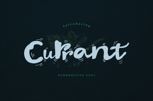 Currant Font: Handwritten Style for Business Branding