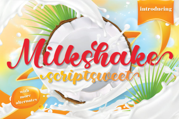 Enhance Your Brand with Milkshake Scriptsweet Font