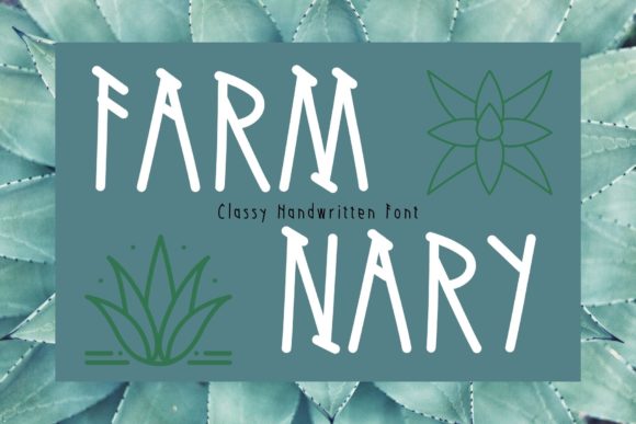 Farm Nary Font: Cute Handwritten Type for Crafts