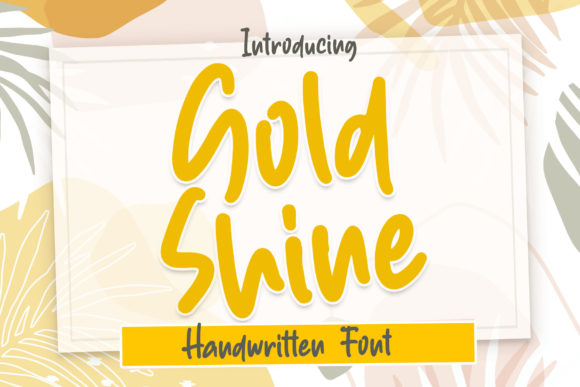 Gold Shine Font: Joyful Typography for Editorial Design