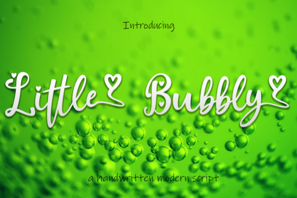 Little Bubbly Font: Charming Script for Handmade Products
