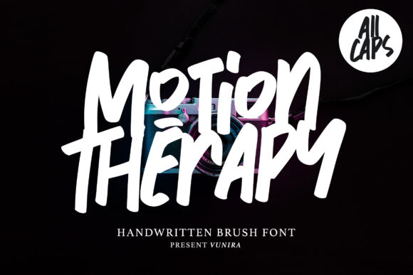 Motion Therapy Font: A Joyful Typeface for Campaigns