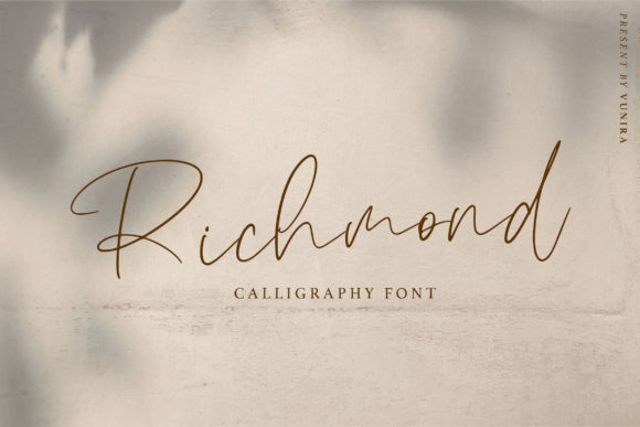 Richmond Font: Elevating Handmade Labels and Stationery