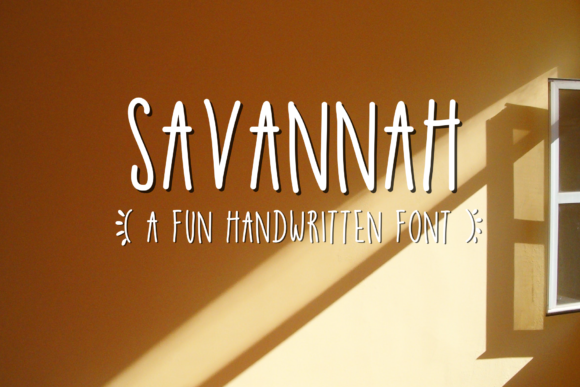 Savannah Font: A Handwritten Typeface for Editorial Design
