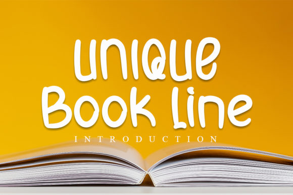 Testing Unique Book Line Font for Brand Identity