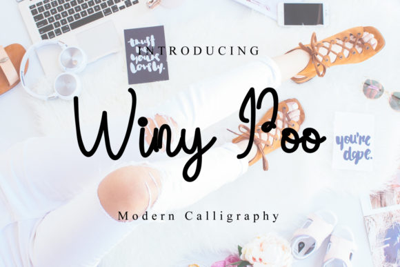 Winy Poo Font: Clean Handwritten Style for Makers